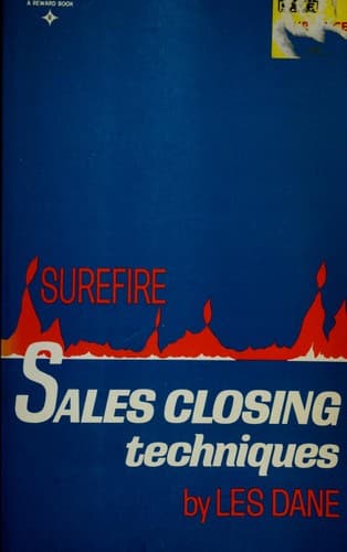 Portada de Surefire Sales Closing Techniques