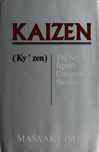 Portada de Kaizen (Ky'zen), the key to Japan's competitive success