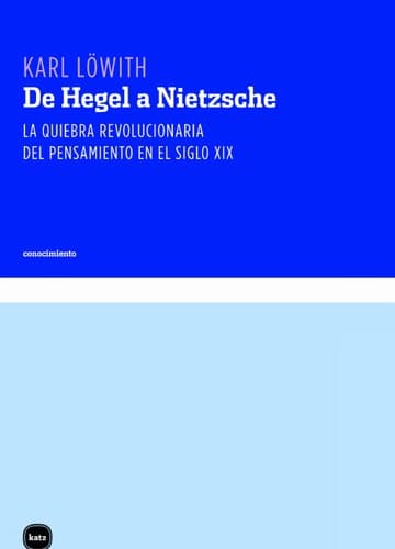 Portada de De Hegel a Nietzsche