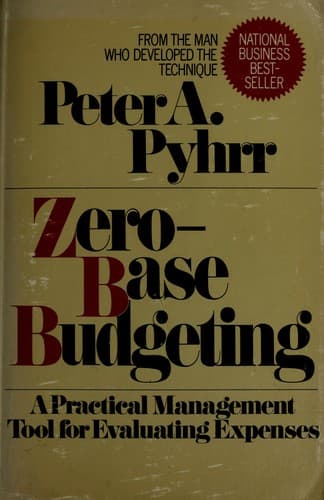 Portada de Zero-Base Budgeting