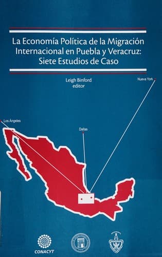 Portada de La economía política de la migración internacional en Puebla y Veracruz