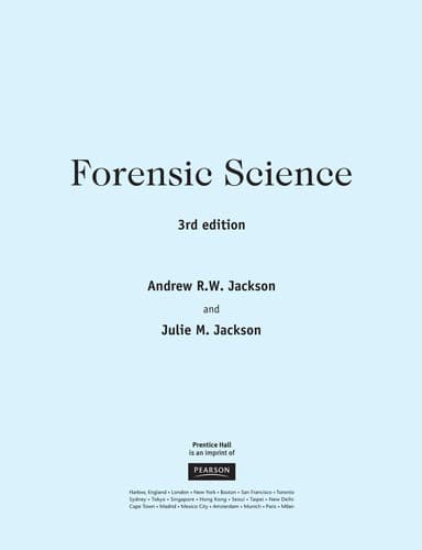 Portada de Forensic science