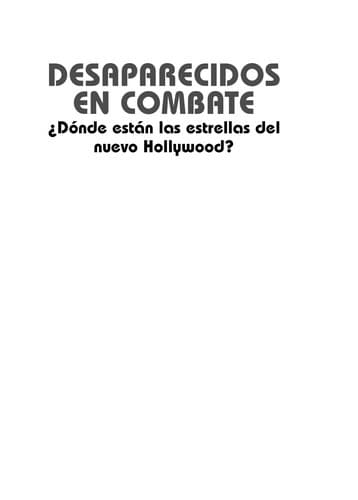 Portada de Desaparecidos En Combate/ Disappeared in Combat