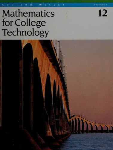 Portada de Mathematics for college technology 12