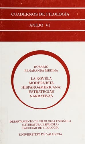 Portada de La novela modernista hispanoamericana