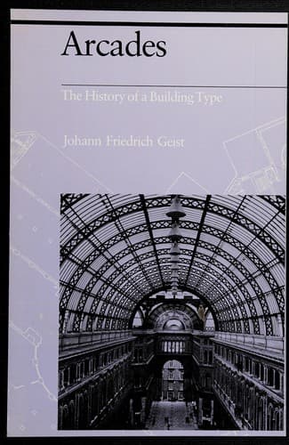 Portada de Arcades : the history of a building type