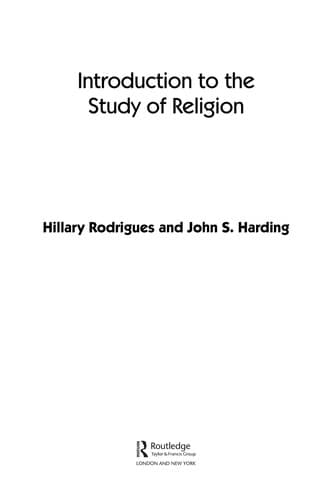 Portada de Introduction to the study of religion