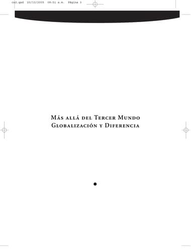 Portada de Más allá del tercer mundo
