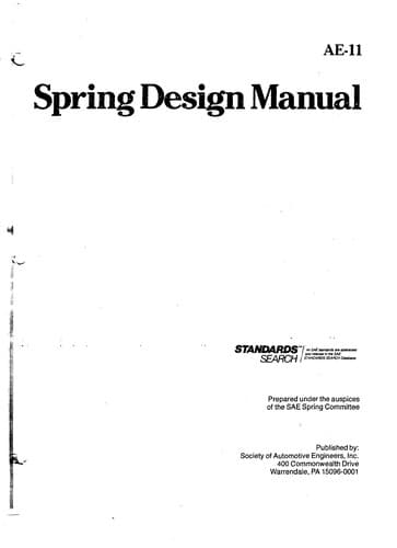 Portada de Spring Design Manual (Ae (Series))