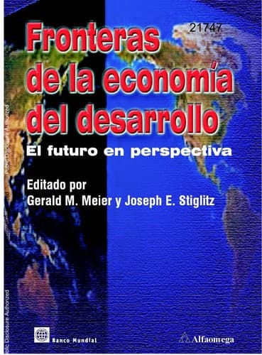 Portada de Fronteras de La Economia del Desarrollo