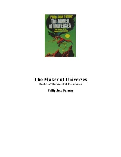 Portada de Maker Of Universe