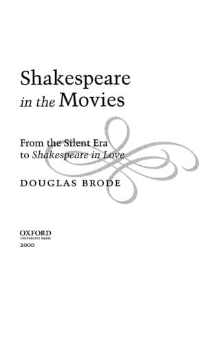Portada de Shakespeare in the movies
