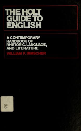 Portada de The Holt guide to English