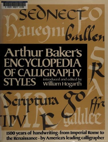 Portada de Arthur Baker's encyclopedia of calligraphy styles