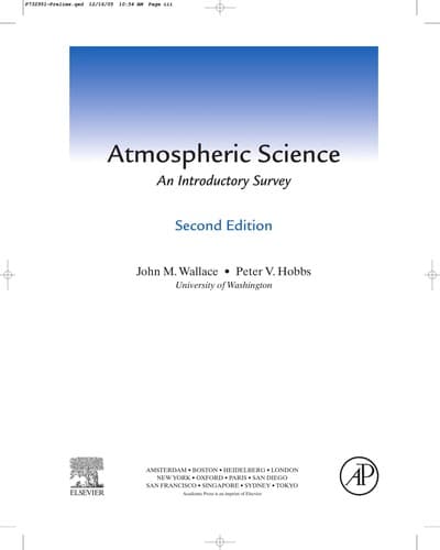 Portada de Atmospheric science