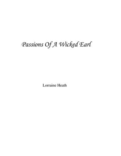 Portada de Passions of a Wicked Earl