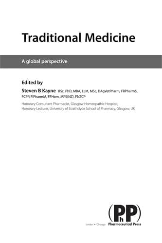 Portada de Traditional medicine
