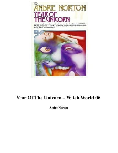 Portada de Year of the unicorn