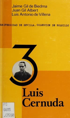 Portada de 3 [Tres] Luis Cernuda