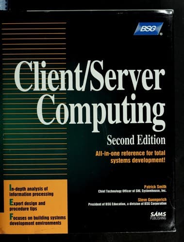 Portada de Client/server computing