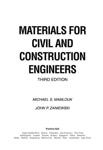 Portada de Materials for civil and construction engineers