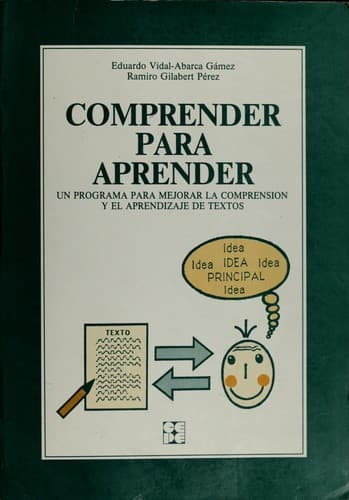 Portada de Comprender para aprender