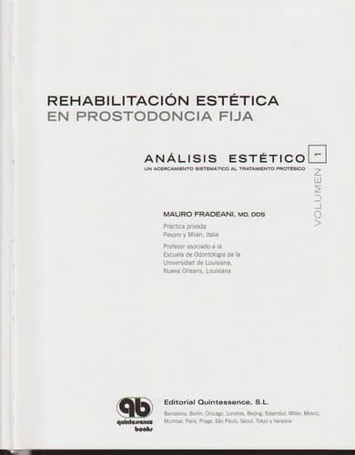 Portada de Rehabilitacio n este tica en prostodoncia fija