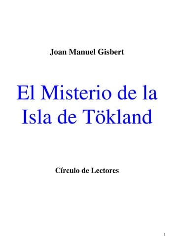 Portada de El misterio de la isla de To kland