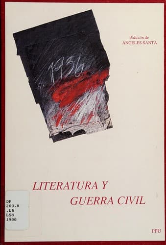 Portada de Literatura y guerra civil