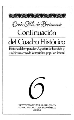 Portada de Continuacio n del cuadro histo rico