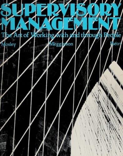 Portada de Supervisory management