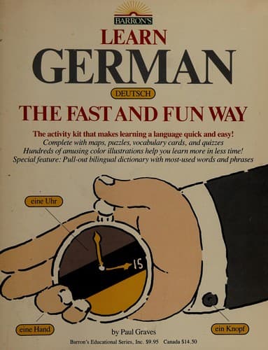 Portada de Learn German the fast and fun way