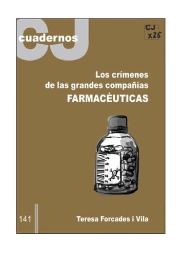 Portada de Los cri menes de las grandes compan i as farmace uticas