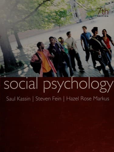 Portada de Social Psychology