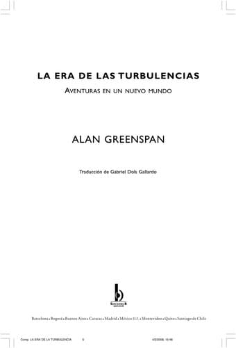 Portada de La era de las turbulencias