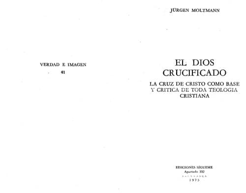 Portada de El Dios crucificado
