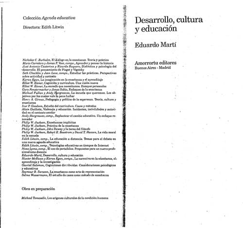 Portada de Desarrollo, cultura y educacio n