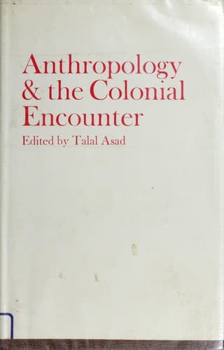 Portada de Anthropology & the colonial encounter