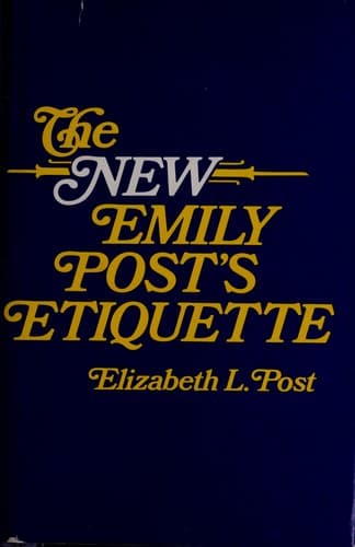 Portada de The new Emily Post's Etiquette