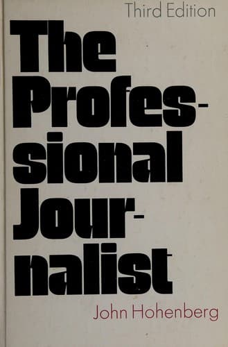 Portada de The professional journalist;