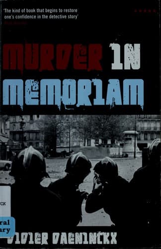 Portada de Murder in memoriam