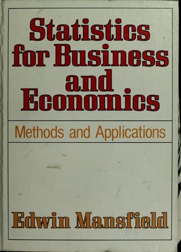 Portada de Statistics for business and economics