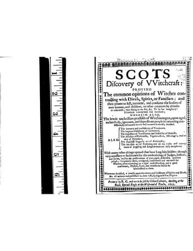 Portada de The discoverie of witchcraft.