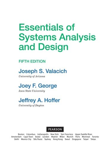 Portada de Essentials of systems