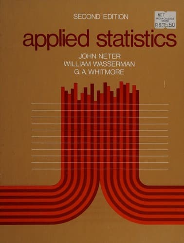 Portada de Applied statistics