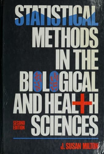 Portada de Statistical methods in the biological and health sciences