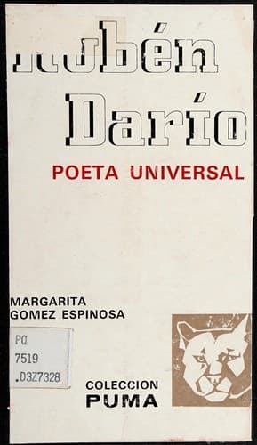 Portada de Rubén Darío