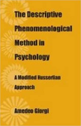 Portada de The descriptive phenomenological method in psychology