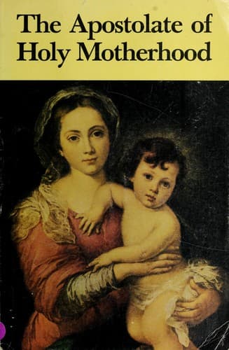 Portada de The apostolate of holy motherhood