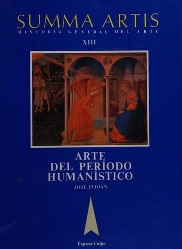 Portada de Arte del periodo Humanistico